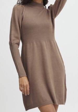 Gebreide jurk - brown