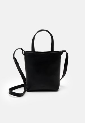 LEATHER - Handbag - black