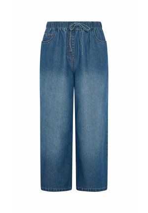 Yours Clothing, PLUS SIZE WIDE LEG JEANS - Wide Leg - dark blue