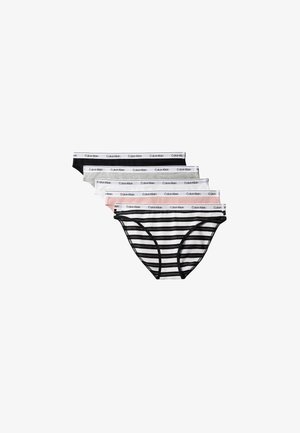 Calvin Klein Underwear, ICON LOGO 5 PACK - Trusser - black/classic white