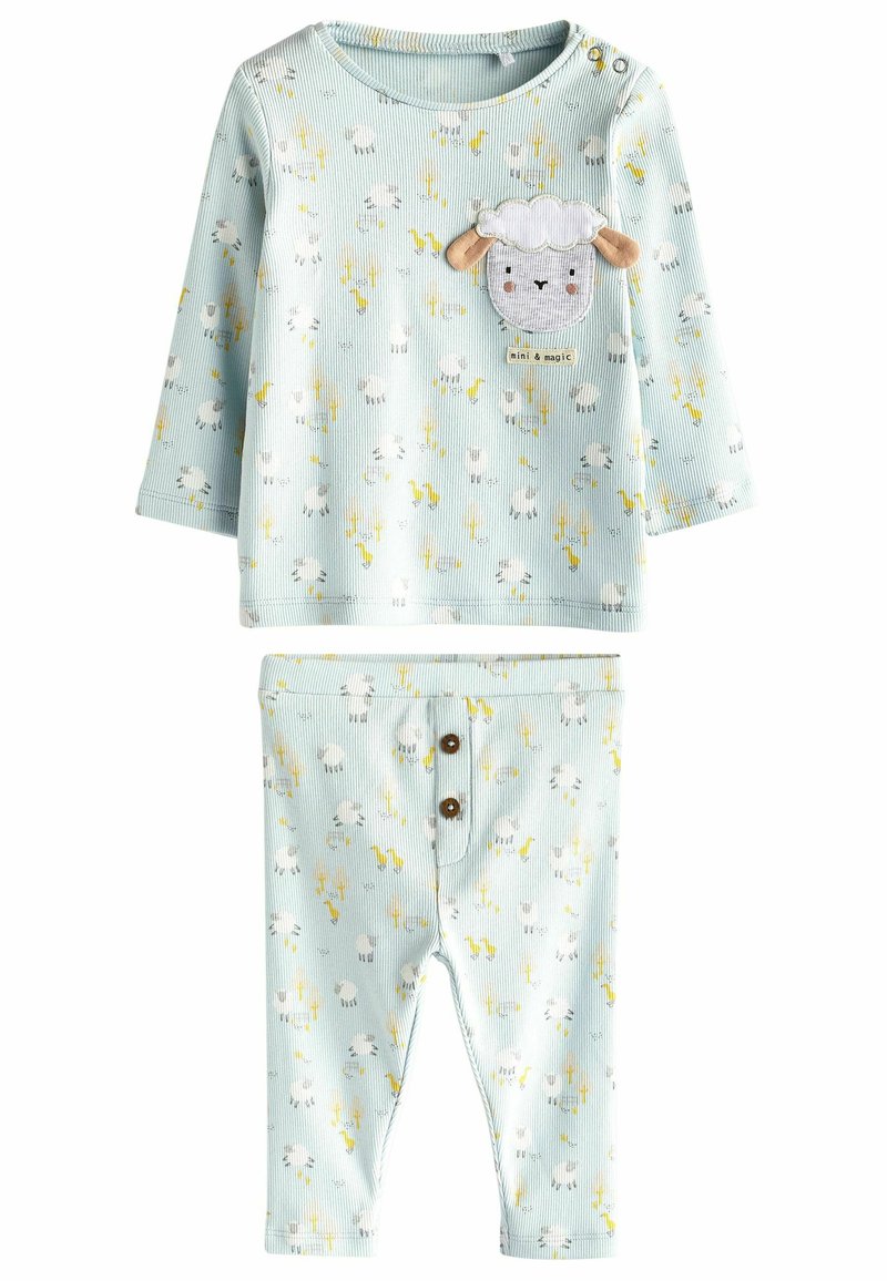 Next 2 PIECE BABY TSHIRT AND LEGGINGS SET Legging blue sheep/blauw