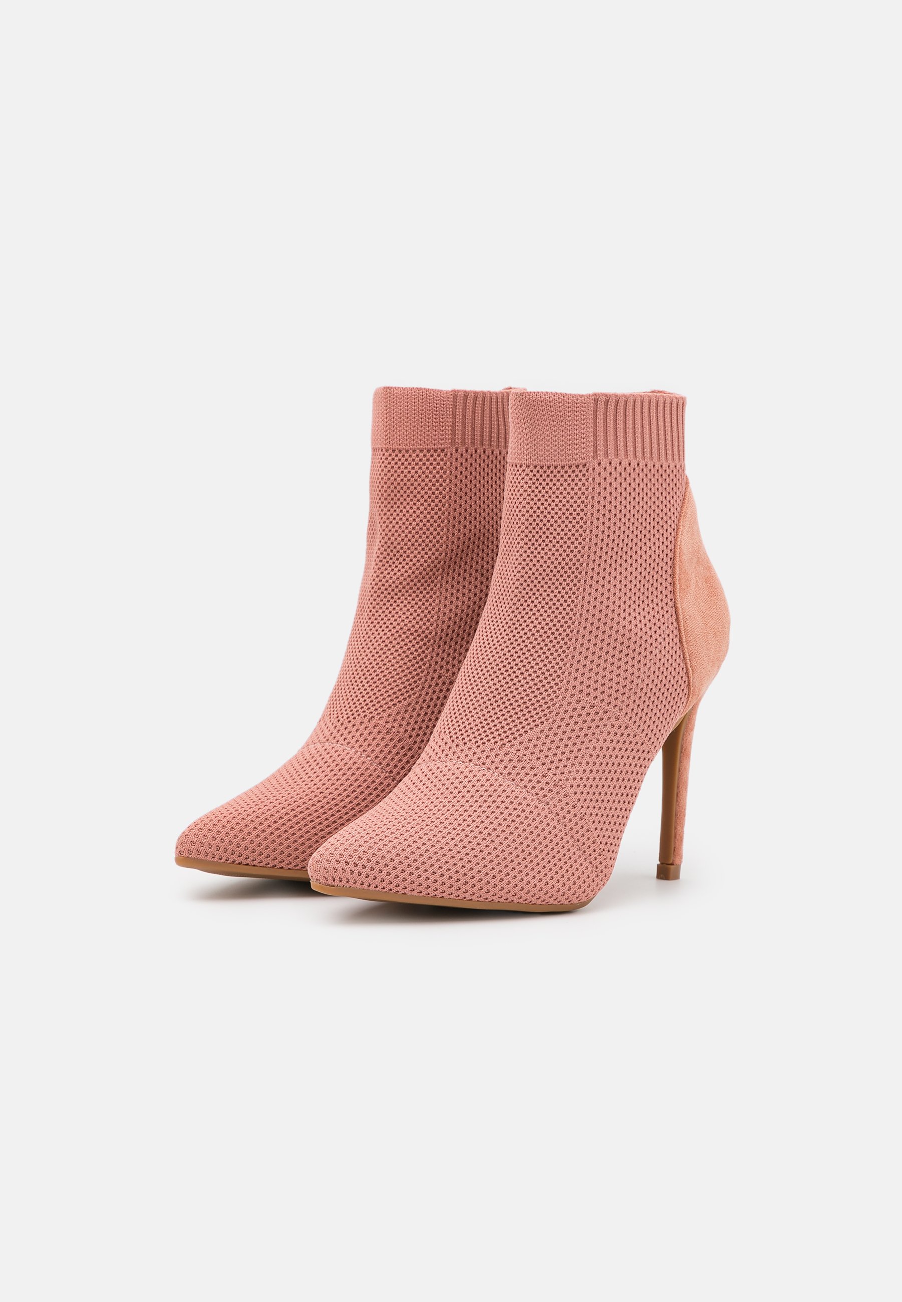 light pink ankle boots