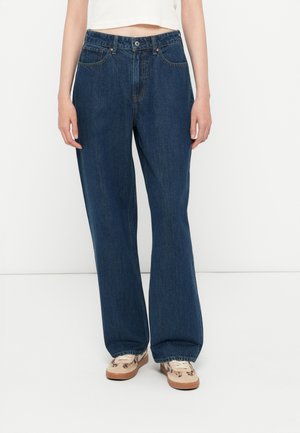 LOOSE - Džínsy voľného strihu - dark blue denim