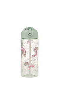 Baagl MIT STROHHALM REGENBOGEN 500 ML - Borraccia - grün