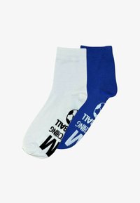 Valgt, blue and white