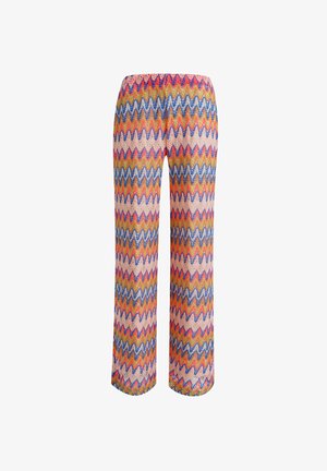 Smith&Soul, SMITH&SOUL HOSE IM ZICK-ZACK-HÄKEL-LOOK - Stoffhose - aperol