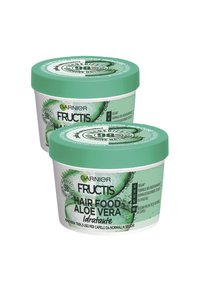 Garnier - MASCHERA IDRATANTE FRUCTIS HAIR FOOD, MASCHERA RIPARATRICE 3 IN 1 CON FORMULA PER CAPELLI NORMALI, ALOE, 390 ML - 2 PACK - Maschera per capelli - trasparente Immagine in miniatura 1