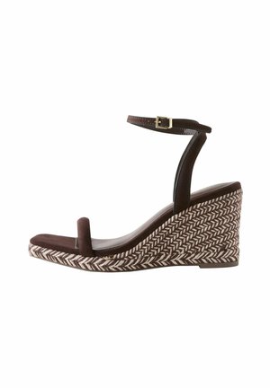 REGULAR FIT-SQUARE TOE - High heeled sandals - new chocolate brown