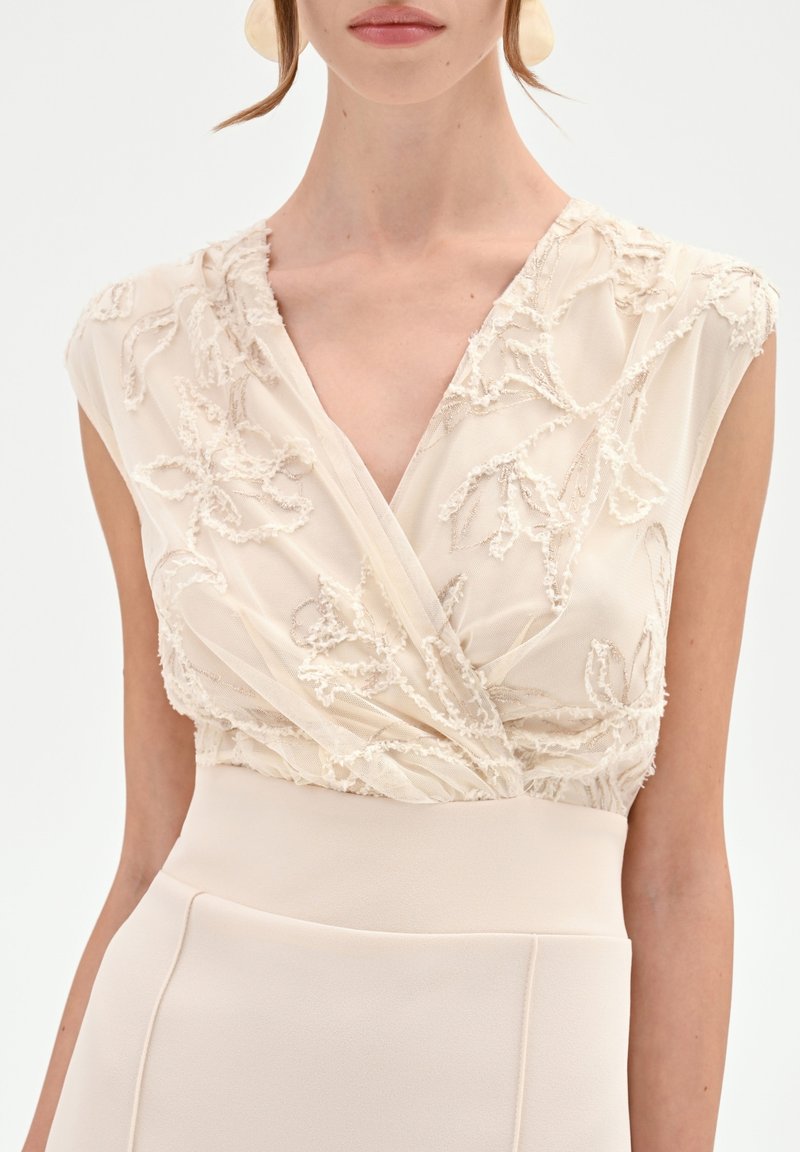 Robe Portefeuille Love Taille M - Couleur Crème/jaune, Longueur Genoux - Occasion Très Bon état - Style élégant Et Pratique