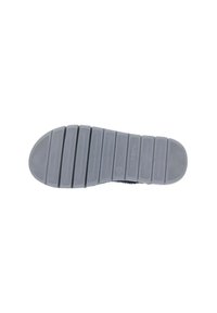 Suela de zapato de goma gris con ranuras horizontales y textura, marcada con "HECHO EN ITALIA" y talla "37" para tracción y agarre.