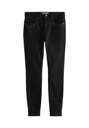 SUPER SOFT STANDARD - Pieguloša piegriezuma džinsi - black embellished pocket