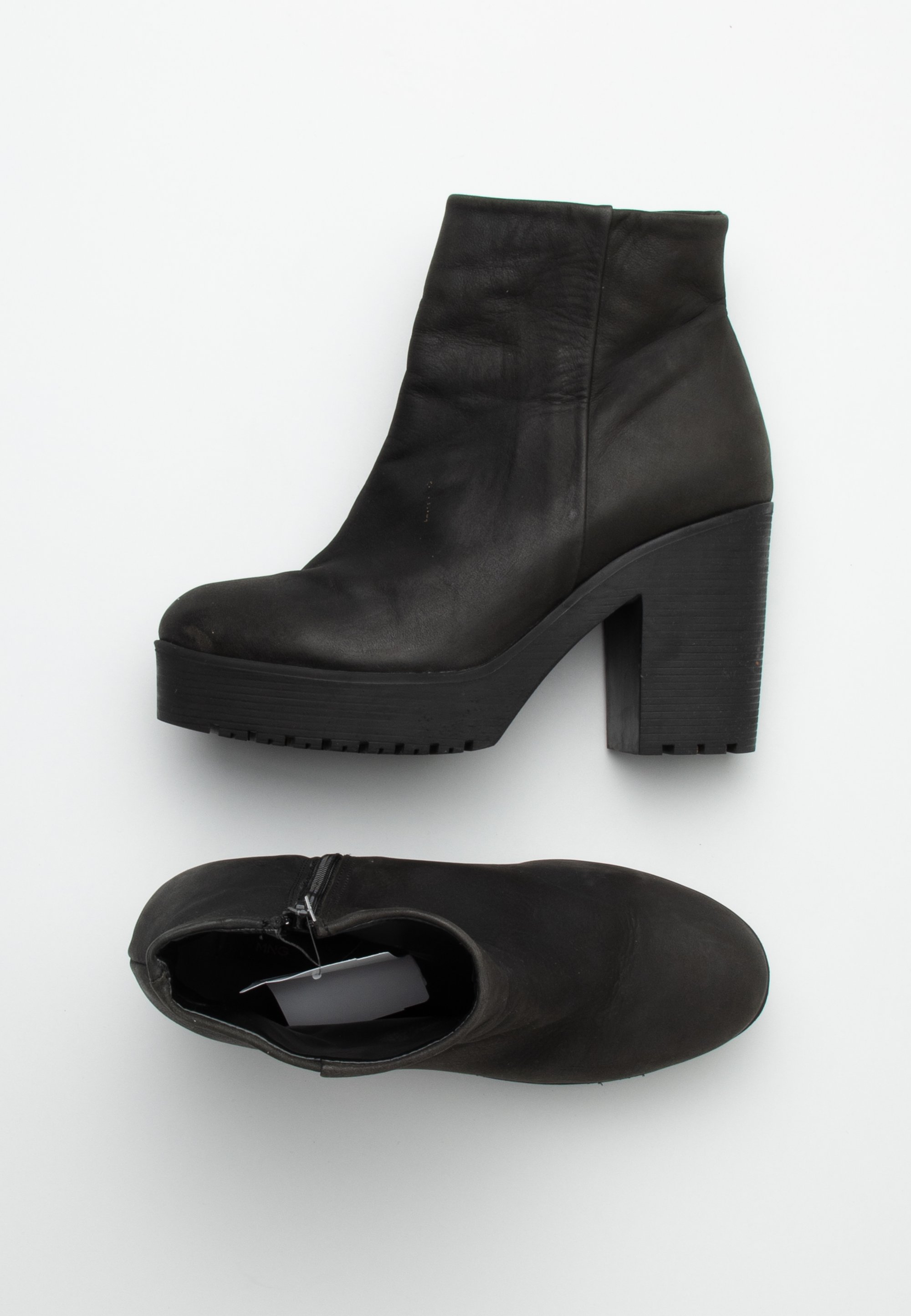 Mango High heeled ankle boots black (Pre-owned)