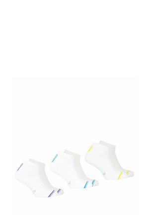Athena LOT DE 3 PAIRES - Chaussettes - blanc et jaune blanc et bleu blanc et violet