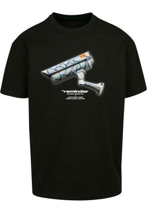 CCTV OVERSIZE - Camiseta estampada - black