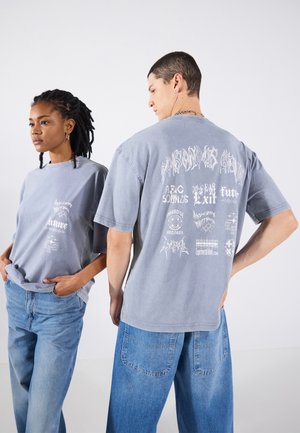 UNISEX - Print T-shirt - light grey wash