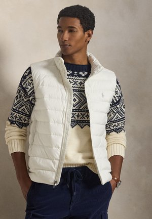 Polo Ralph Lauren THE COLDEN PACKABLE DOWN VEST - Chaleco - deckwash white