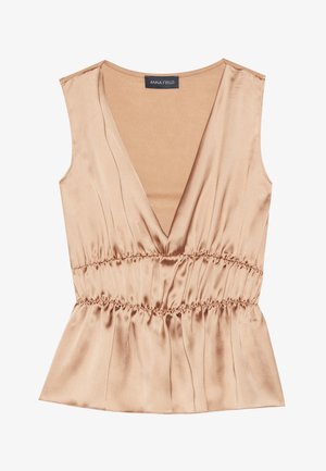 Anna Field Topp - tawny brown