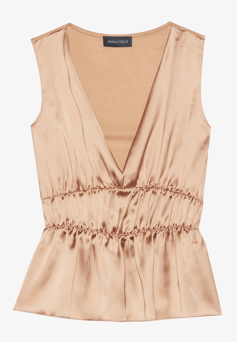 Anna Field Top lichtbruin