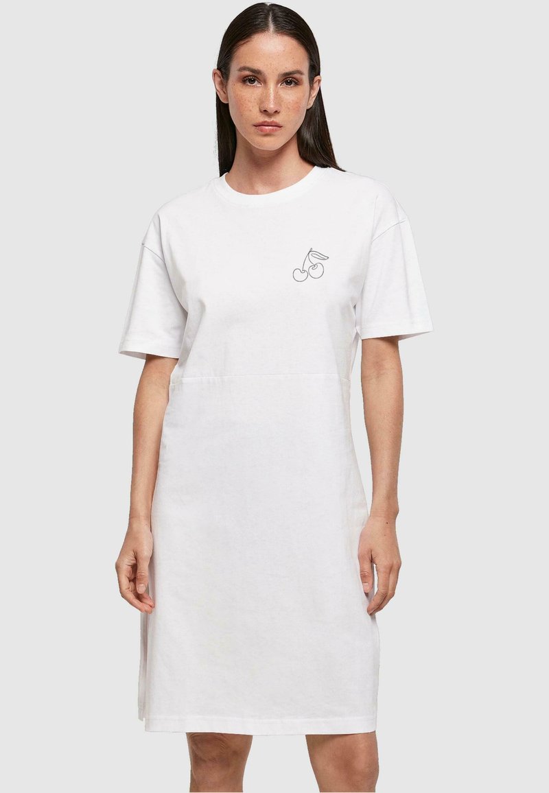 Merchcode CHERRY SLIT - Denné šaty - white