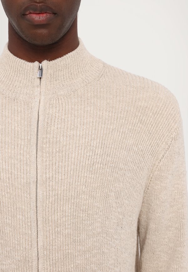 ATLANTIC ZIP CARDIGAN - Cardigan - sand2