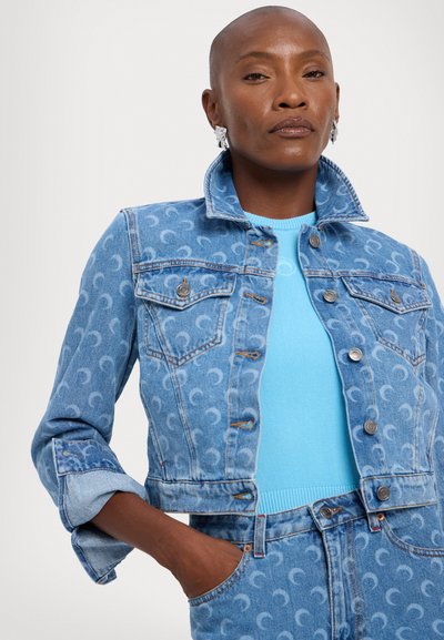 MARINE SERRE MOON LASER CROPPED JACKET - Traper jakna - light blue
