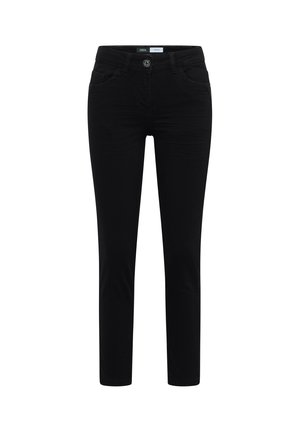 Cecil, MID-WAIST SLIM-LEG JEANS IN A CASUAL FIT - Vaqueros slim fit - black
