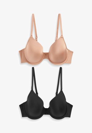 HOLLY FULL CUP PAD TWO PACK - Liemenėlė su lankeliais - black nude