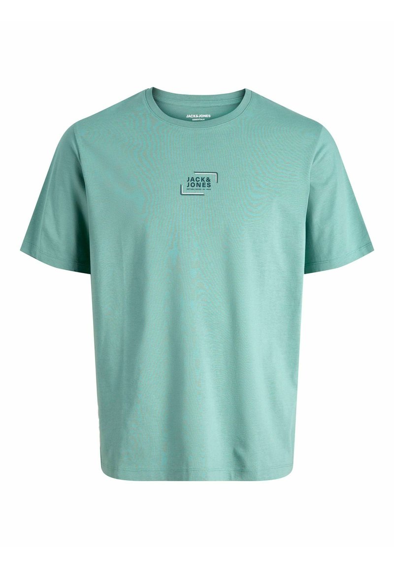 Jack & Jones LOGO RUNDHALS  - Camiseta estampada - mineral blue
