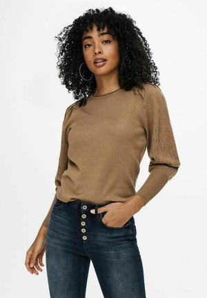 ONLY EINFARBIGE - Jersey de punto - toasted coconut