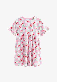 Neizvēlēts, pink blue cherry gingham