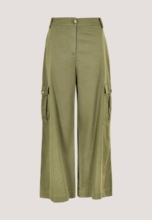Apricot, APRICOT WIDE LEG CHINO TROUSERS - Cargo trousers - khaki