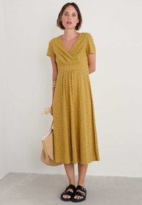 Seasalt Cornwall - CHAPELLE - Jersey dress - yellow rustic spot pear Thumbnail Image 1