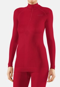 FALKE MAXIMUM WARM HIGH ZIP NECK COLD TO VERY COLD TEMPERATURES - Caraco - red