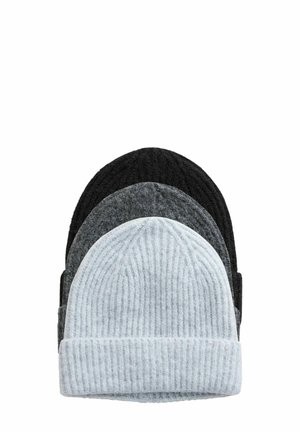 3 PACK - Cepure - black/grey marl/charcoal grey