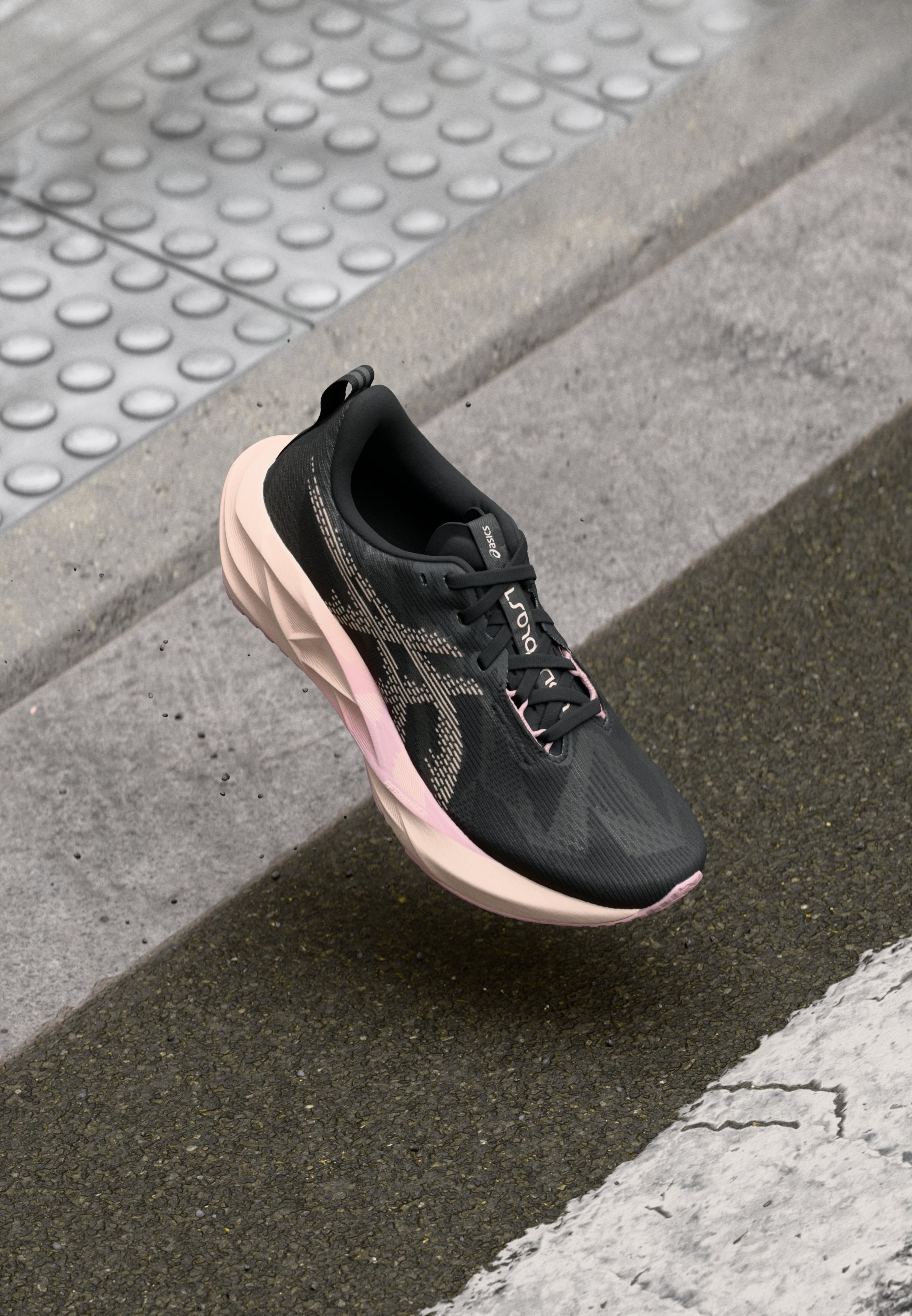 ASICS NOVABLAST 5 - Road Running Shoes - Black/pearl Pink/black Australia