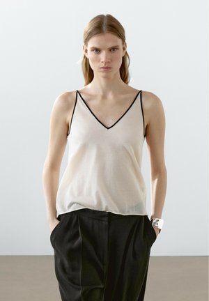 STRAPPY CAMISOLE - Débardeur - beige