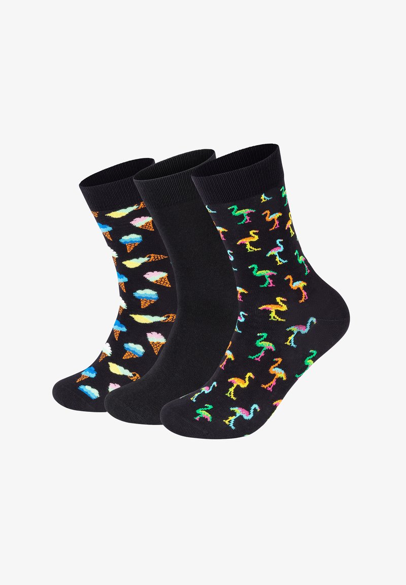 Happy Socks 3-PACK ICE CREAM-SOLID-FLAMINGO - Strømper - multi coloured