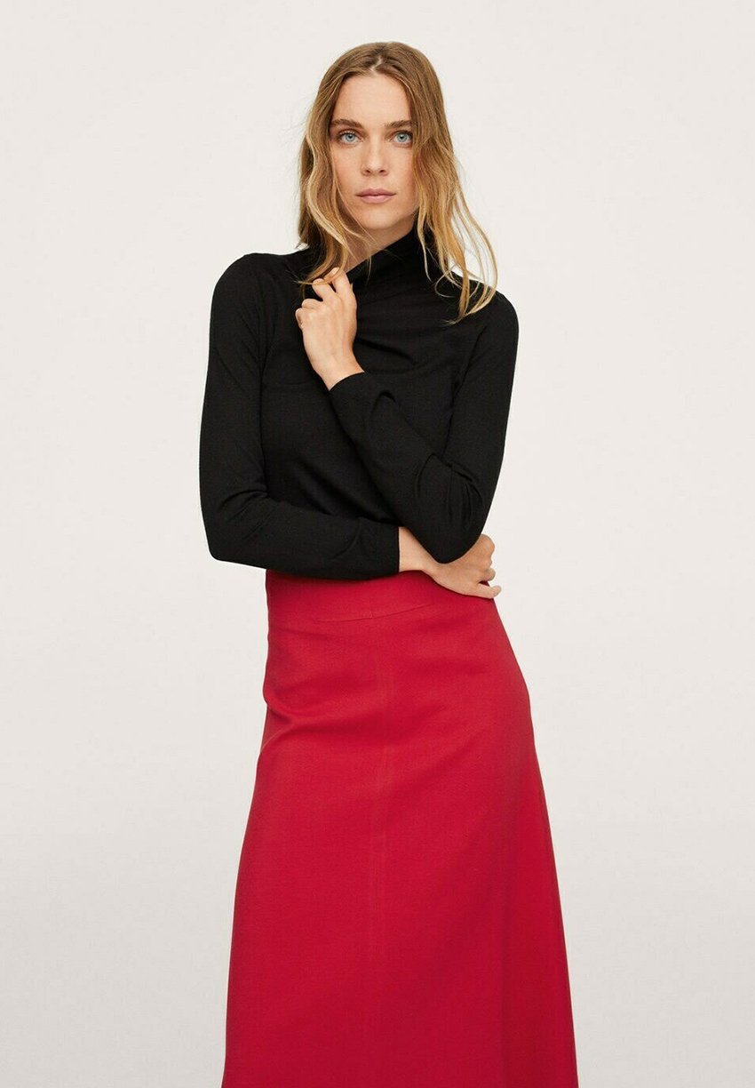 mango red skirt