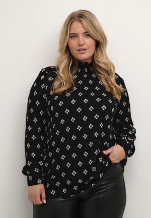 Kaffe Curve AMI  - Bluse - black small flower print