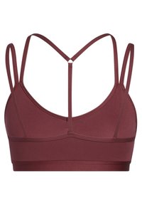 adidas Performance YOGA ESSENTIALS LIGHT-SUPPORT - Sutiã desportivo de suporte ligeiro - shadow red