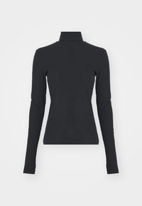 W L/S TURTLE NECK SLIM TEE - Maglietta a manica lunga - black
