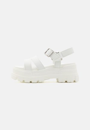 ASPHA - Platform sandals - white