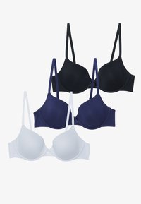 3 PACK - T-shirt-bh - black/white/blue