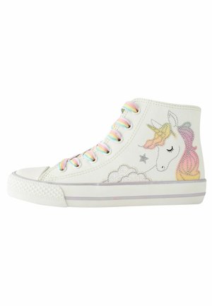 STANDARD FIT F - Kõrge servaga tossud - white rainbow unicorn