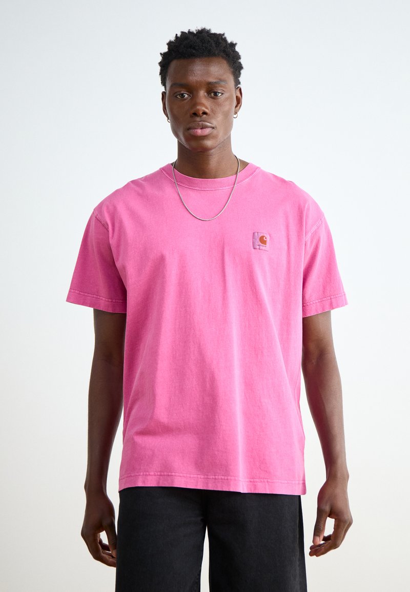 Carhartt WIP - NELSON  - T-shirt basic - magenta garment dyed, Vergroten