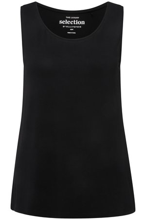 Ulla Popken, GROSSE GRÖSSEN BREIT TRÄGER RUNDHALS SEITENSCHLITZ -QUALITÄT - Top - black