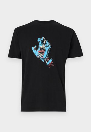 Santa Cruz TORN HAND UNISEX - Print T-shirt - black