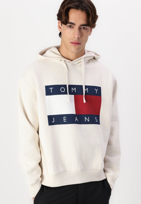 MELANGE FLAG HOODIE - Sweatshirt - oat4