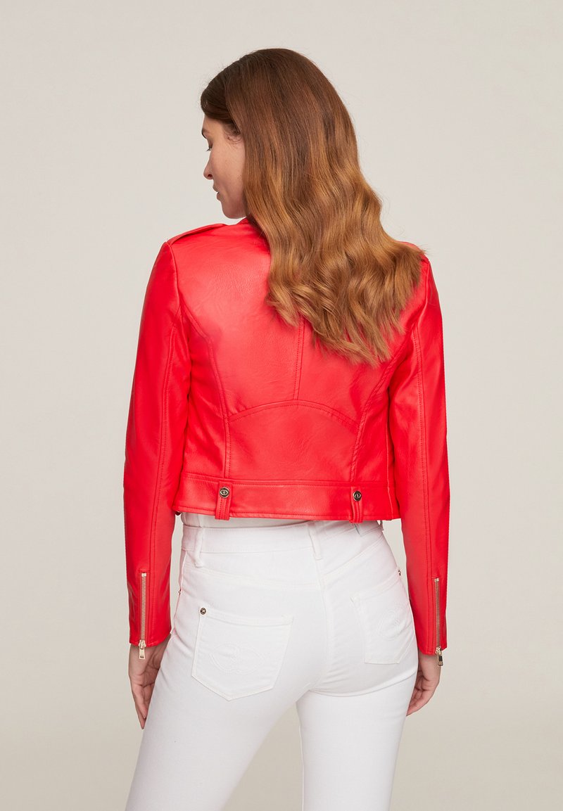 Damen Leichte Jacken | Motivi Lederjacke rosso/rot - ZX10312 Damen Leichte Jacken | Motivi Lederjacke rosso/rot - ZX10312