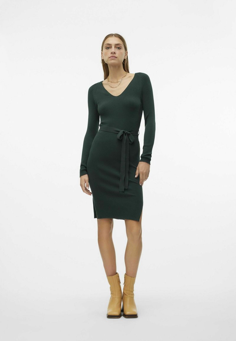 Vero Moda SABA - Jumper dress - scarab/dark green - Zalando.co.uk